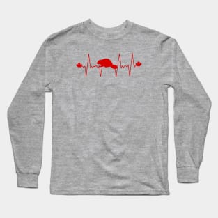 The Canadian Heartbeat Long Sleeve T-Shirt